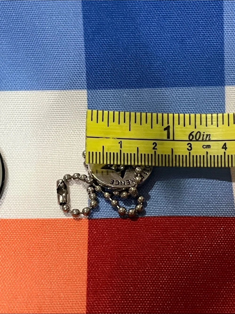 Wounded Warrior Project 2021 Gray Key & Card Holder with Ball Chain